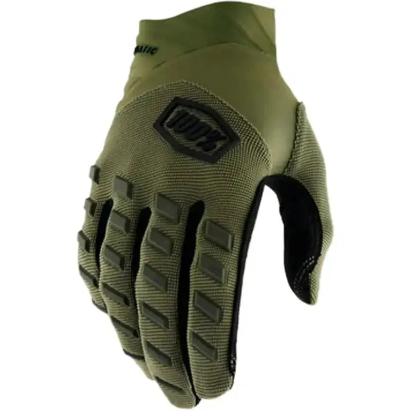 100% AIRMATIC Gloves - Army Green - grün / S