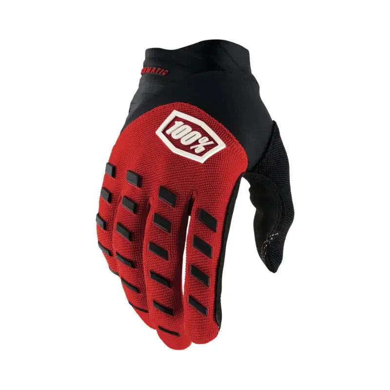 100% Airmatic Gloves - rot / S