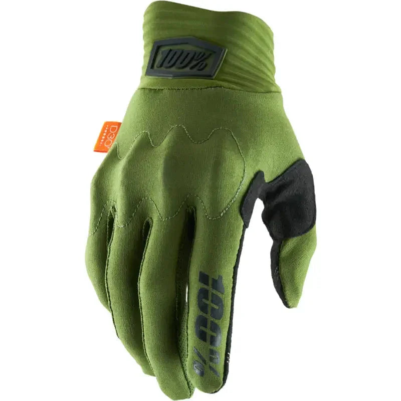 100% COGNITO D3O Gloves - grün / S