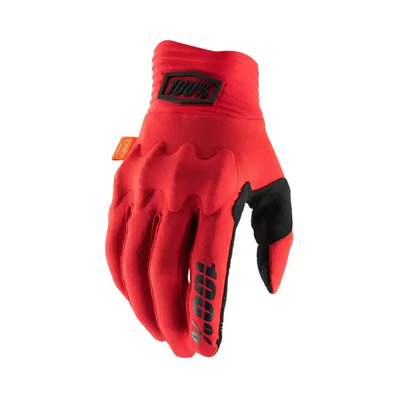 100% COGNITO D3O Gloves - rot / S