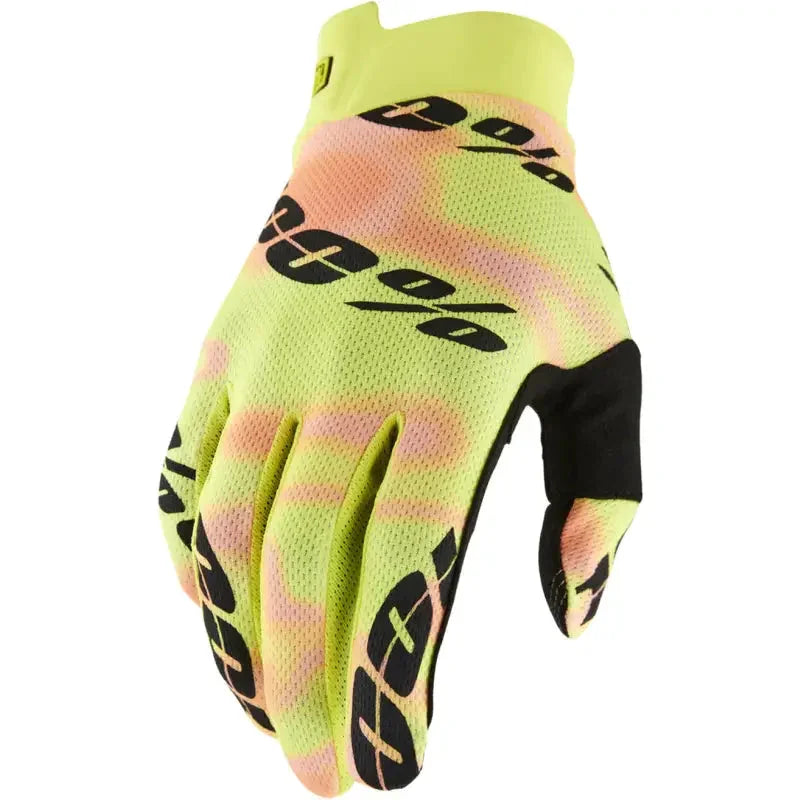 100% ITRACK Gloves - gelb / S