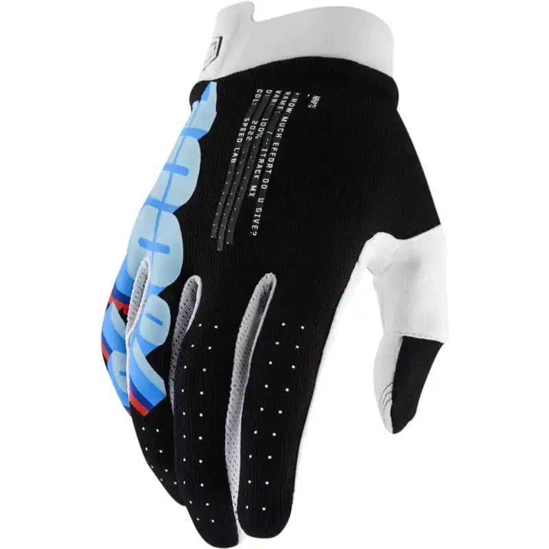 100% ITRACK Gloves - schwarz / S