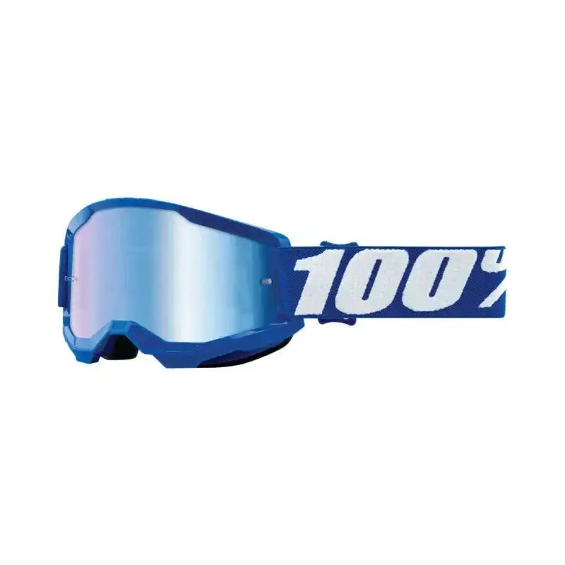 100% Strata 2 Jr. Goggle Blue - Mirror - blau