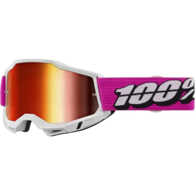 ACCURI 2 Goggle Roy - Mirror Red Lens - pink-weiss