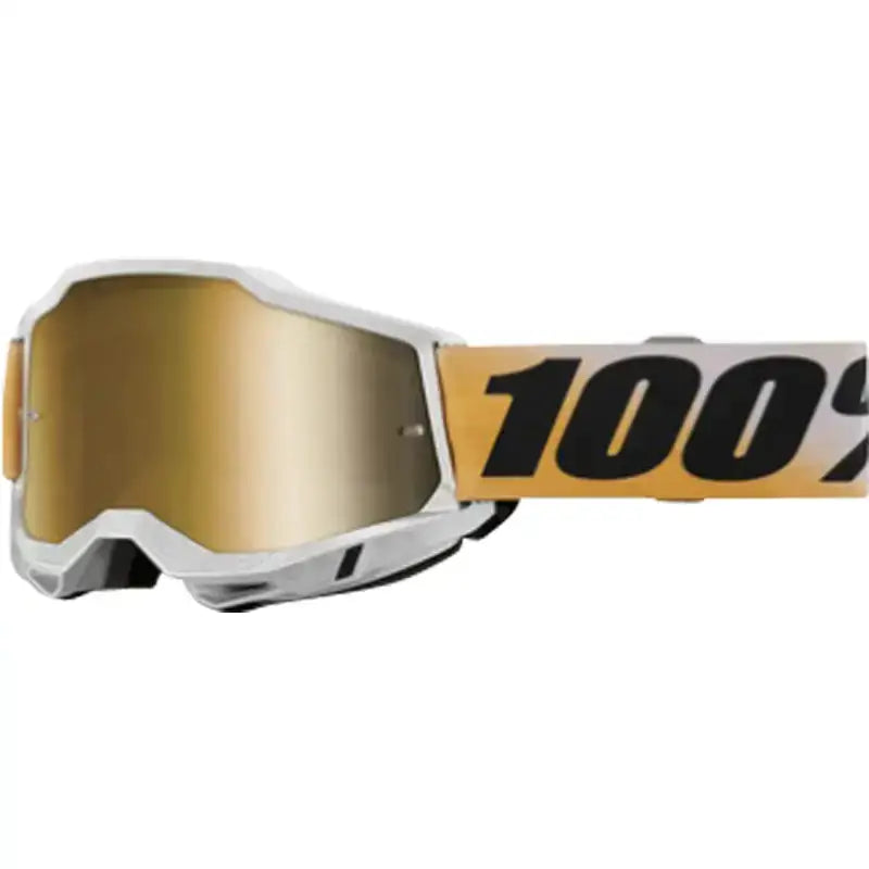 ACCURI 2 Goggle Shiv - Mirror True Gold Lens - weiss-gold