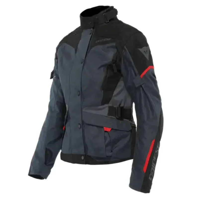 Damen Jacke D-DRY Tempest 3 - grau-rot-schwarz / 44