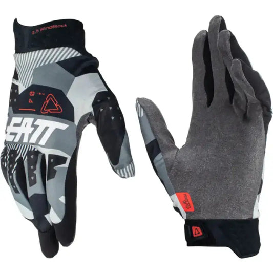 Glove Moto 2.5 Windblock - grau-schwarz-weiss / S