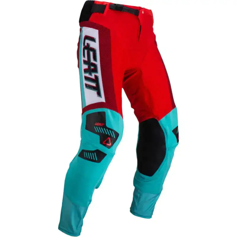 Pant Moto 5.5 I.K.S Fuel - rot-türkis-weiss / XS