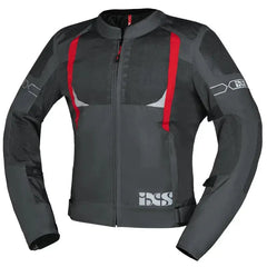 Sport Jacke Trigonis-Air - grau-rot / S